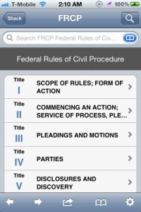 law stack for iphone